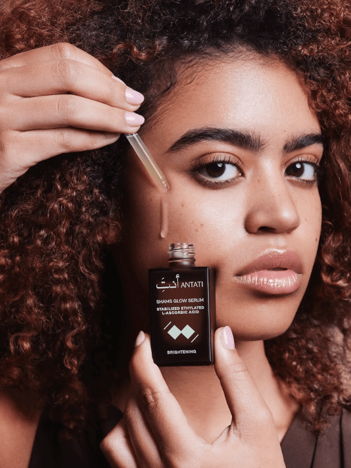 Women Using Antati Shams Glow Serum