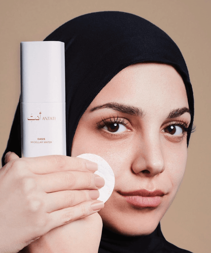 Women Using Antati Oases Micellar Water product